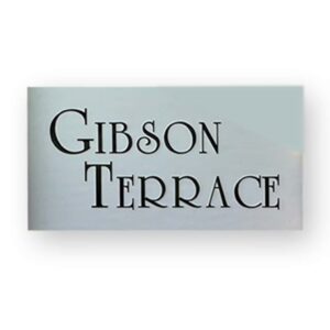 Gibson Terrace HDU Sign
