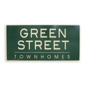 Green Street Townhoomes Sign