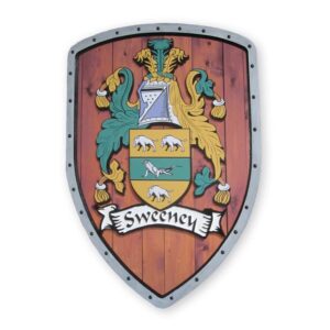 Sweeney Family Crest Routed Sign